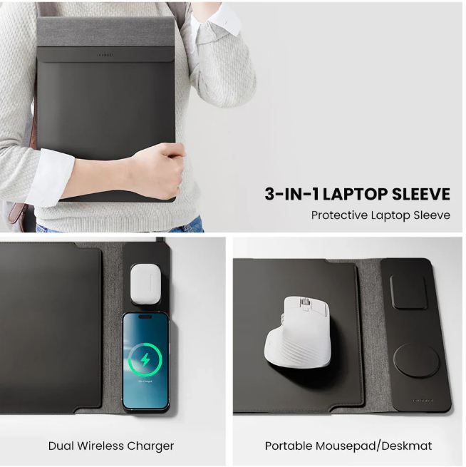 4 in 1 Wireless Charging Laptop Sleeve